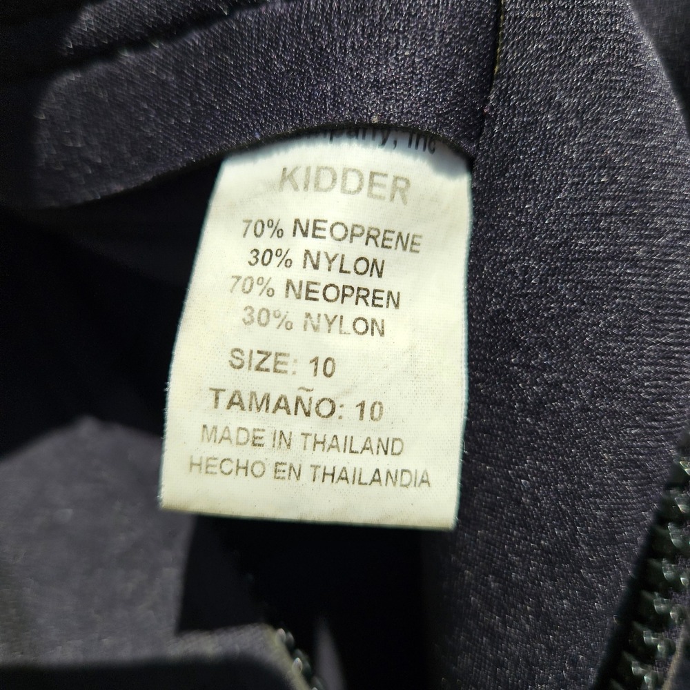 Kidder Junior Size 10 Wetsuit Shorty Black Blue Neoprene Kids Youth‎ Swim Suit - Picture 4 of 4